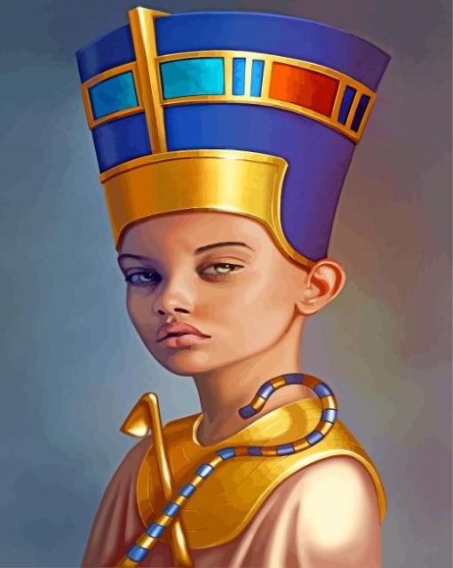 Young Nefertiti Egypt paint by numbers