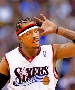 Allen Ezail Iverson paint by numbers