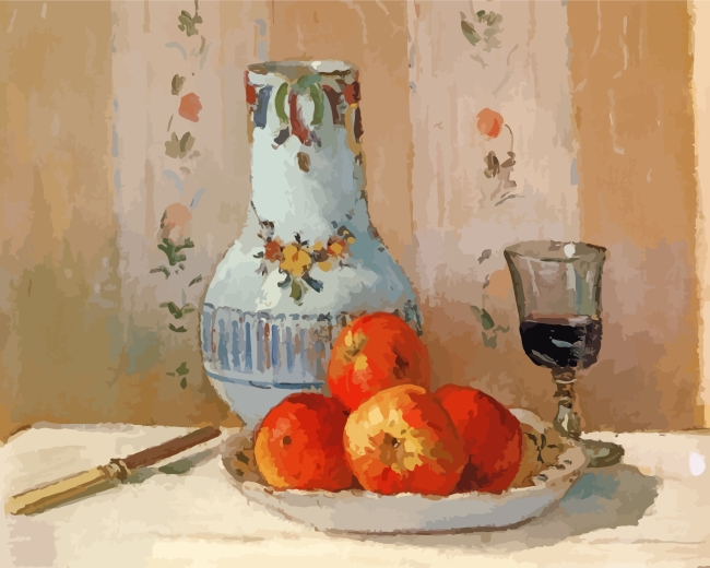 Apples And Pitcher Pissaro Art paint by numbers