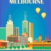 Australia Melbourne Poster paint by numbers