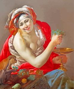 Bacchante With An Ape Hendrick Ter Brugghen paint by numbers