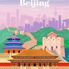 Beijing China Poster paint by numbers