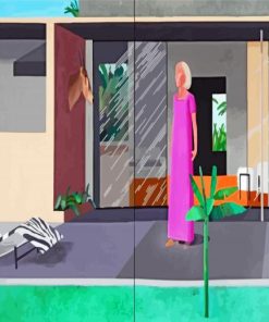 Beverly Hills Housewife By Hockney paint by numbers