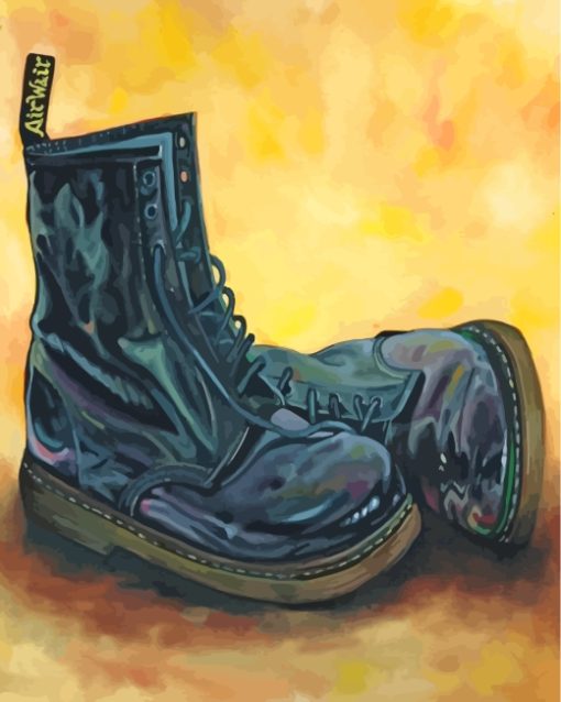 Black Boots paint by numbers