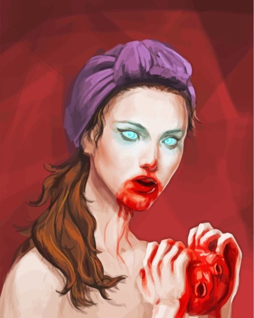 Bloody Witch Art paint by numbers