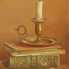 Candle And Books Still Life paint by numbers