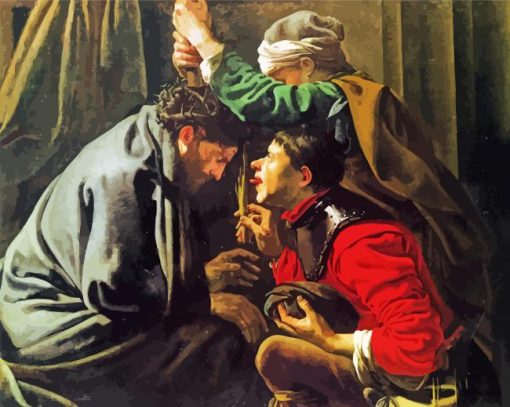 Christ Crowned With Horns Hendrick Ter Brugghen paint by numbers