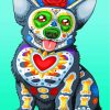 Corgi Dog Day Of The Dead paint by numbers