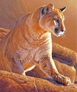 Cougar Cat paint by numbers