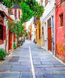 Crete Streets paint by numbers