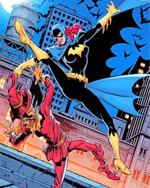Dc Batgirl Superhero paint by numbers