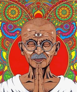 Gandhi Third Eye paint by numbers