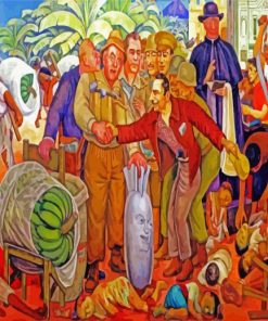 Gloriosa Victoria Diego Rivera paint by numbers