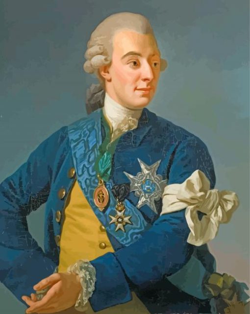 Gustav III paint by numbers