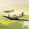 Hawker Hurricane And Supermarine paint by numbers
