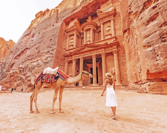 Historical Monument Petra paint by numbers