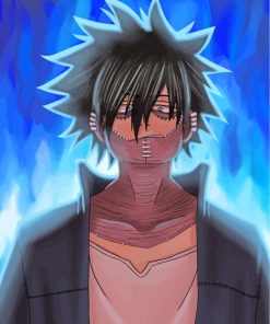 Illustration Dabi Mha Anime Character paint by numbers
