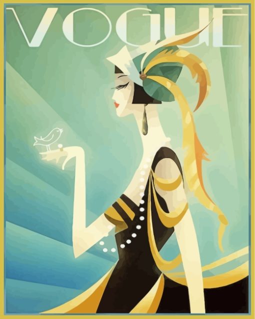 Illustration Vogue Fashionpaint by numbers