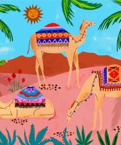 Indian Camels paint by numbers