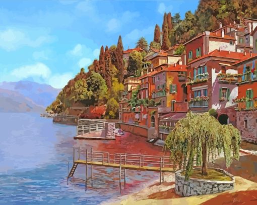 Italy Como Lake Arts paint by numbers
