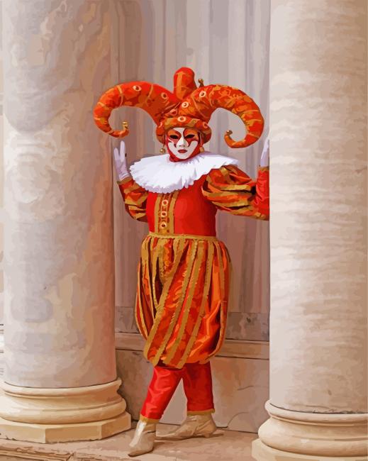Jester Man paint by number