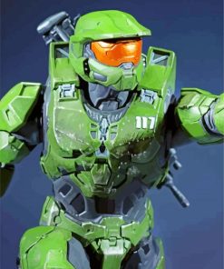 John 117 Halo Game paint by numbers