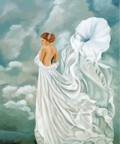 Lady In The Clouds paint by numbers