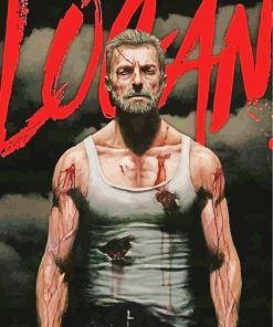 Logan Wolverine Art paint by numbers