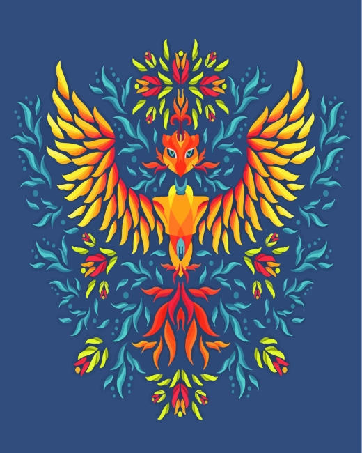 Mandala Phoenix paint by number
