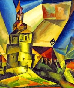 Markwippach By Lyonel Feininger paint by numbers