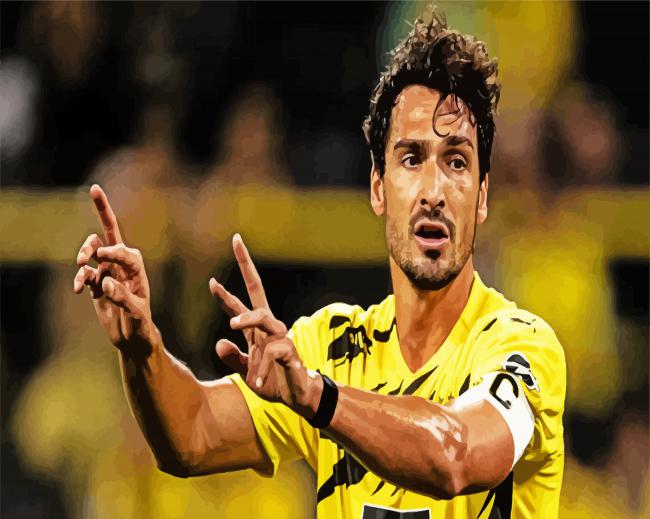 Mats Hummels Footballer paint by numbers