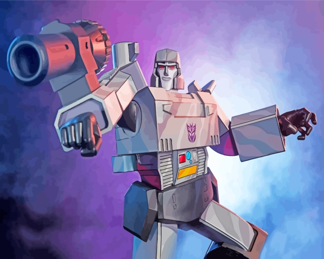 Megatron Transformers Movie paint by numbers