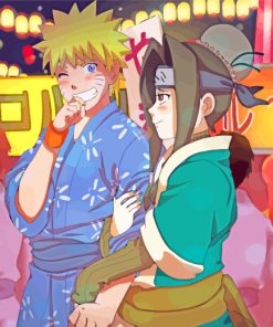 Naruto And Haku Anime paint by numbers