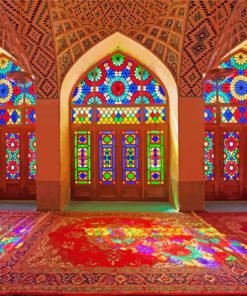 Nasir Al Mulk Mosque Iran paint by numbers