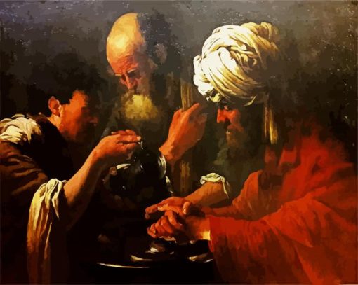 Pilate Washing His Hands Hendrick Ter Brugghenpaint by numbers