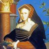 Portrait Of Lady Mary Guildfors By Holbein paint by numbers
