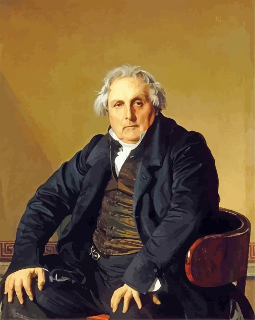 Portrait of Monsieur Bertin Ingres paint by numbers