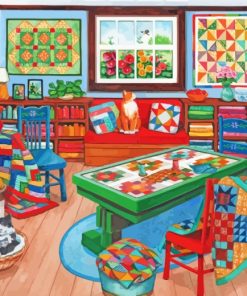 Quilting Room paint by numbers