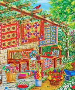 Quilting Garden paint by numbers