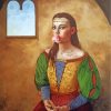 Renaissance Girl With Bubblegumpaint by numbers