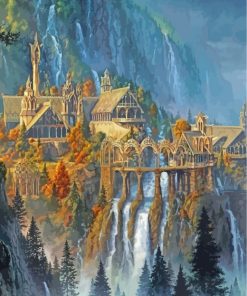 Rivendell Lord Of The Rings paint by numbers