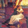 Romantic Victorian Couple paint by numbers