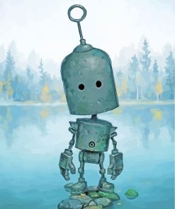 Sad Robot paint by numbers