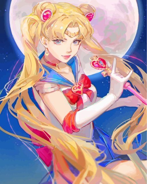 Sailor Moon Art paint by numbers