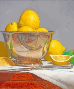 Silver Bowel Lemons paint by numbers