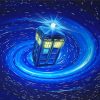 Space Tardis Art paint by numbers