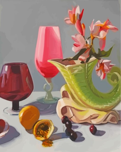 Still Life Frangipani paint by numbers