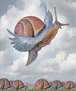 Surreal Snail paint by numbers