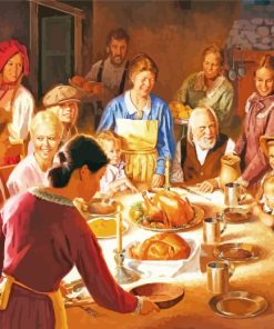 Thanksgiving Dinner paint by numbers