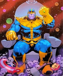 Thanos Supehero paint by numbers